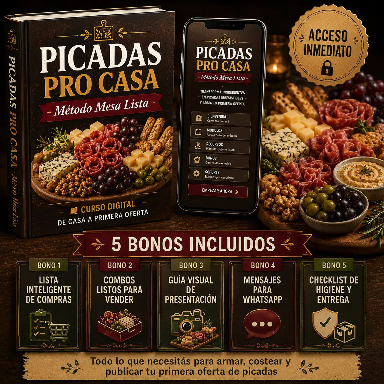 Picadas Pro Casa · Método Mesa Lista