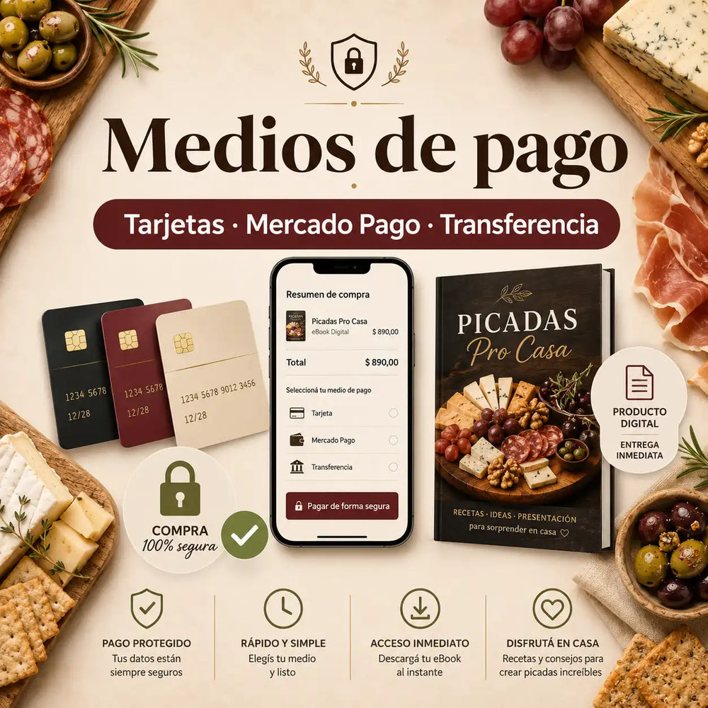 Medios de pago Picadas Pro Casa